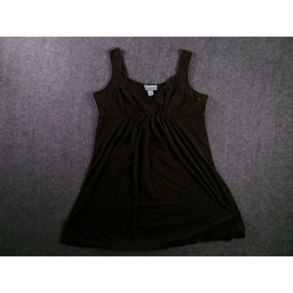 Portocruz Tank Top Women Large Brown Swim Cover Up Causal Summer Basic